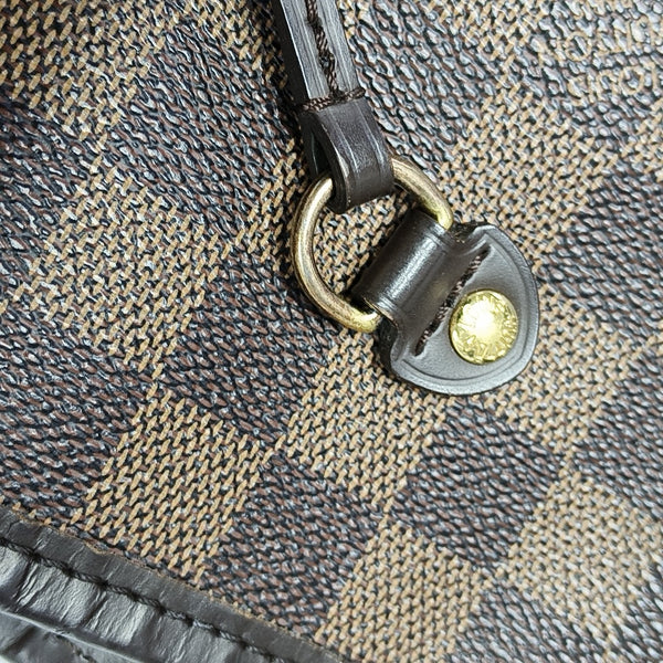 NEVERFULL MM Damier Ebene Coated Canvas Brown