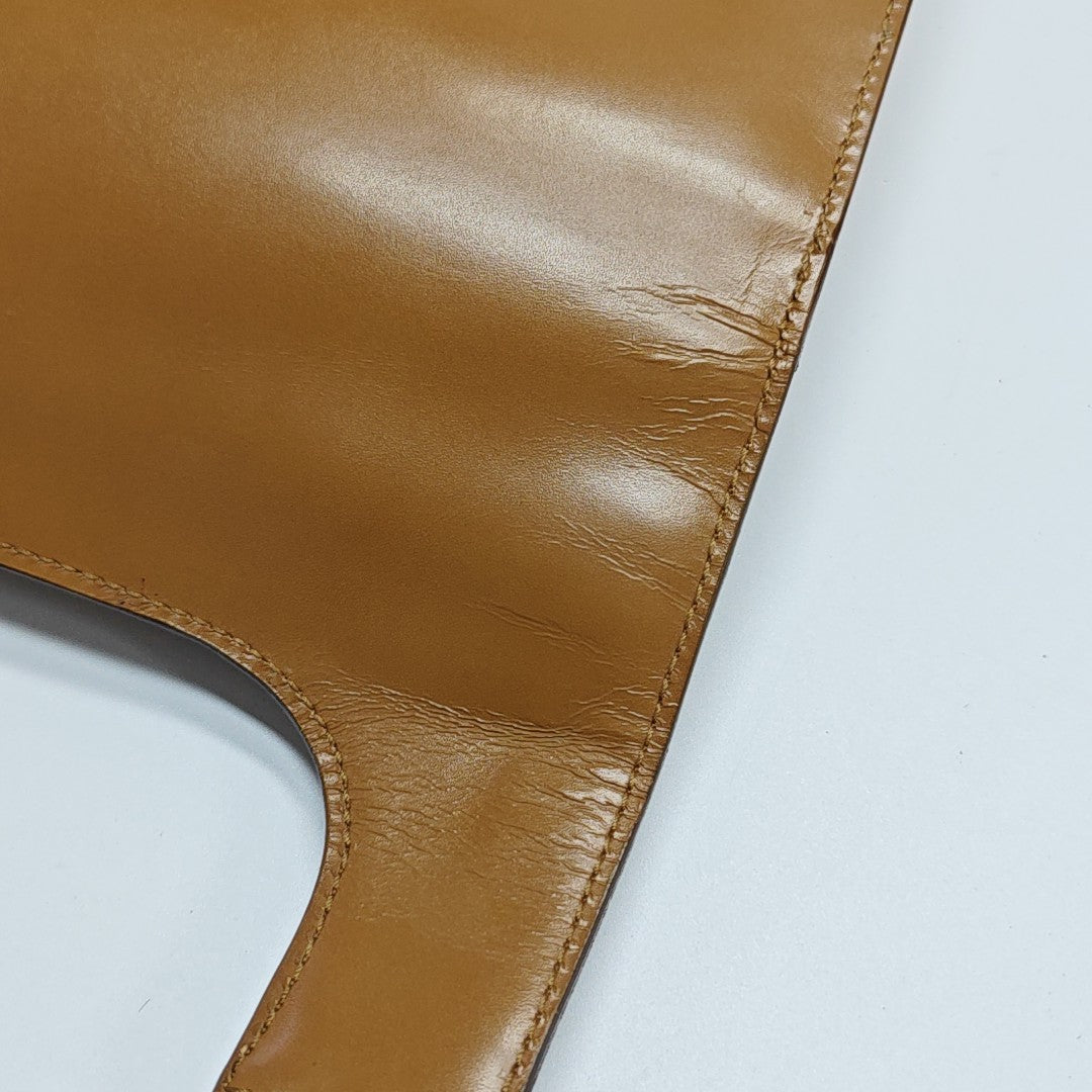 Calfskin Shoulder Bag Brown
