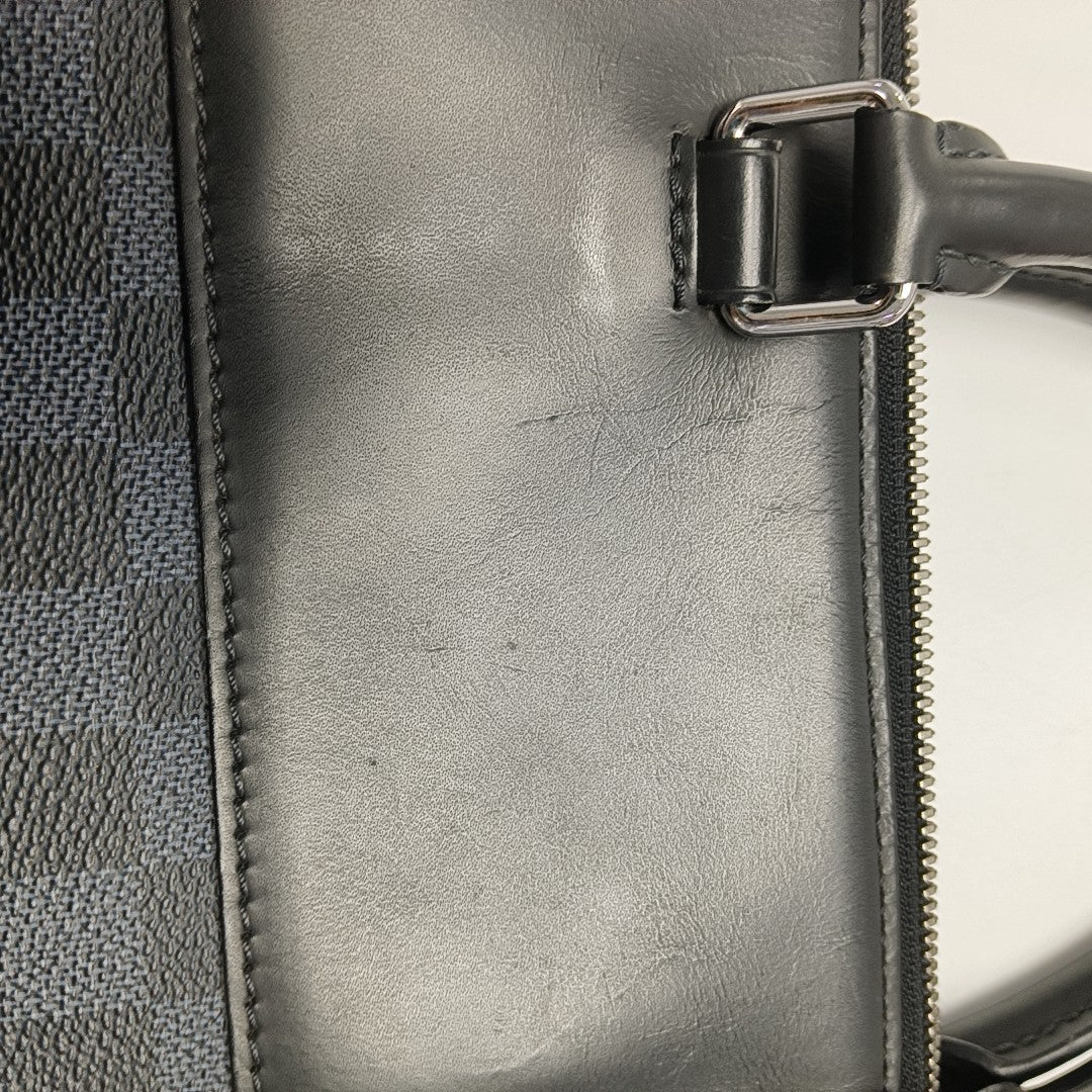 PORTE-DOCUMENTS Damier Coated Canvas Blue