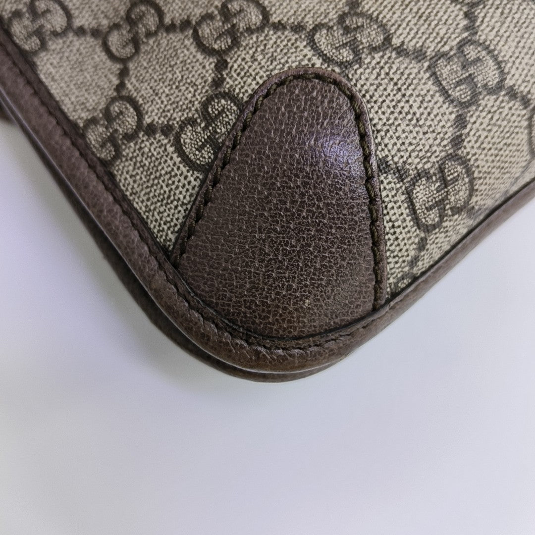 Neo Vintage Large Monogram Coated Canvas Brown