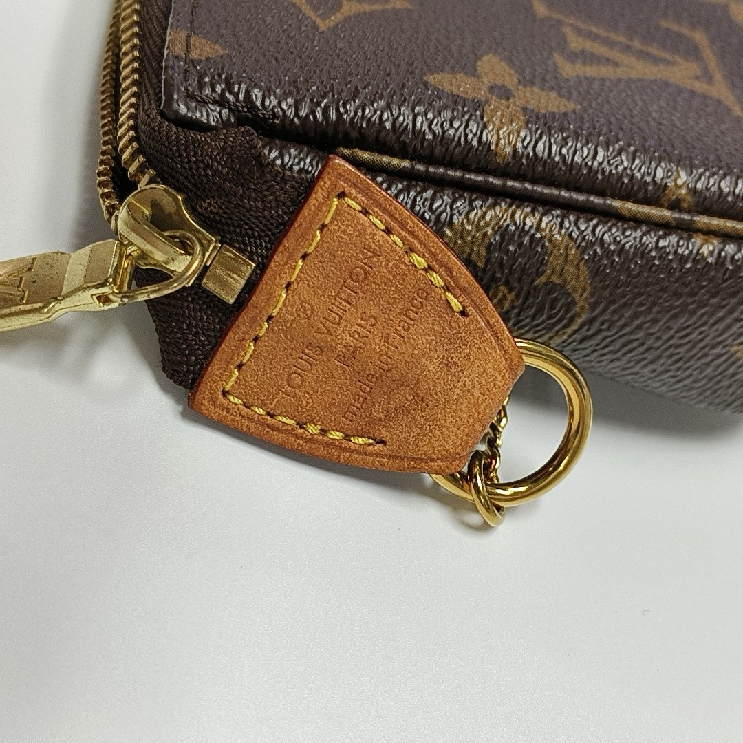 ACCESSOIRES Mini Monogram Coated Canvas Brown