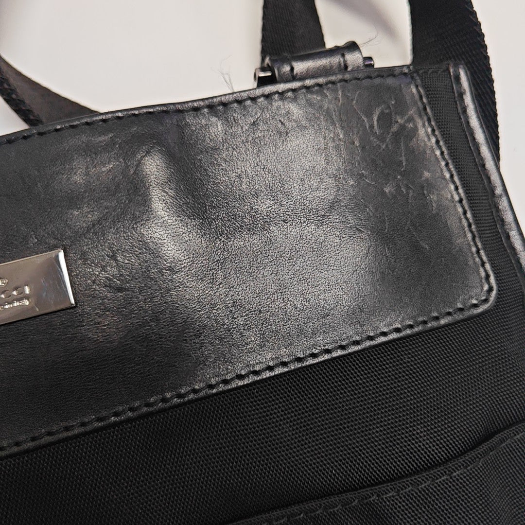 Fabric Shoulder Bag Black