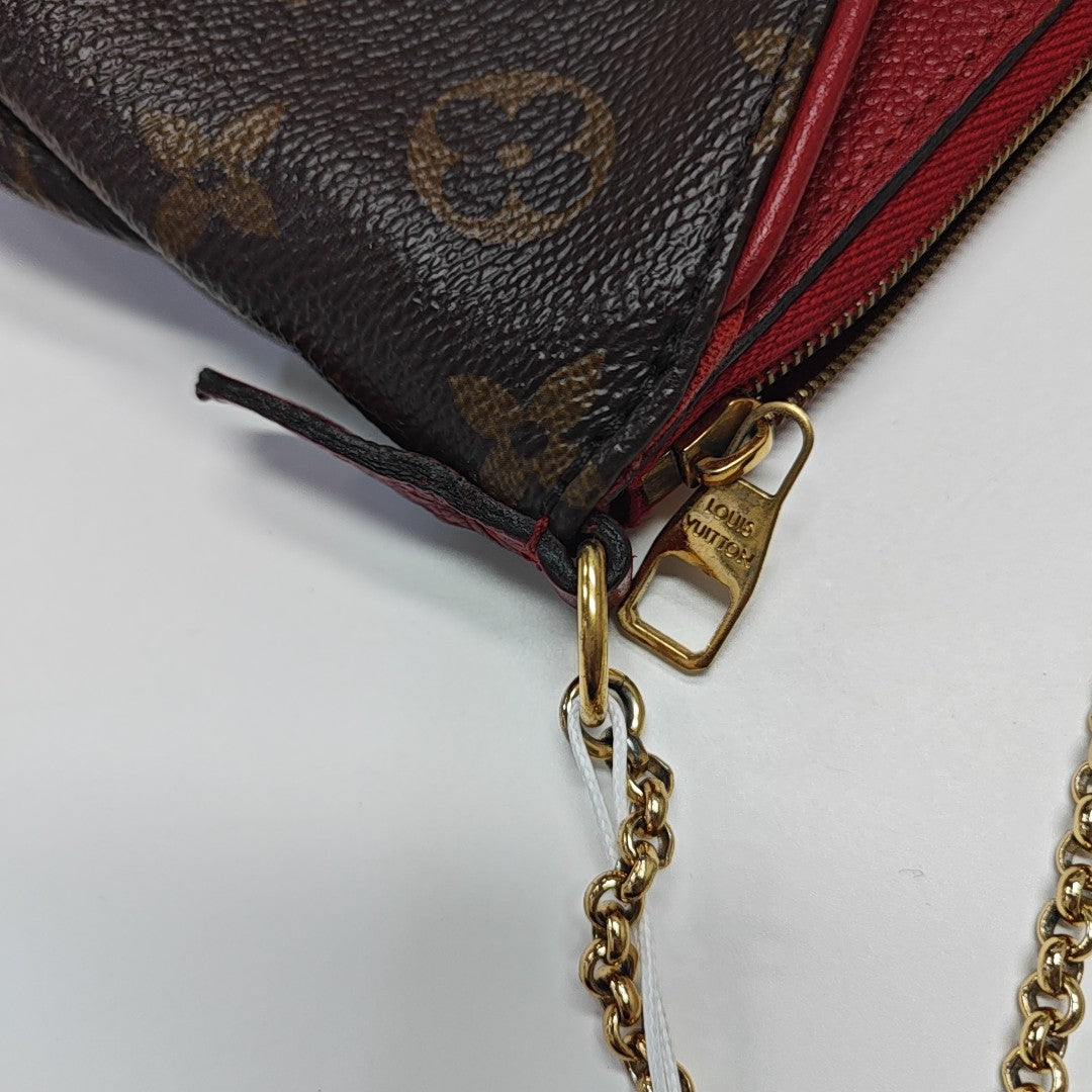 PALLAS BB Monogram Coated Canvas Brown