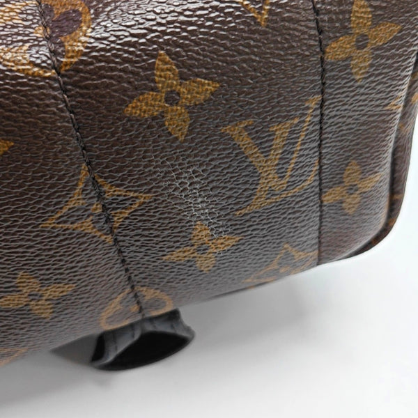 Authenticated pre-owned  PALM SPRINGS Mini Monogram Coated Canvas Brown - Backpack at Looply