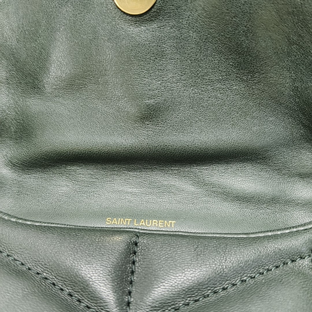 PUFFER Mini Quilted Lambskin Green