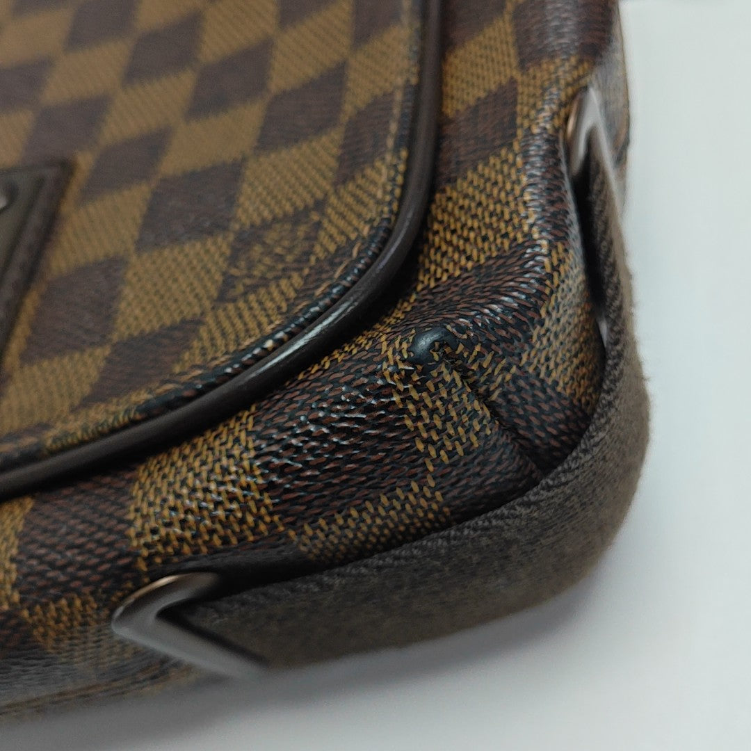 BROOKLYN PM Damier Ebene Coated Canvas Brown