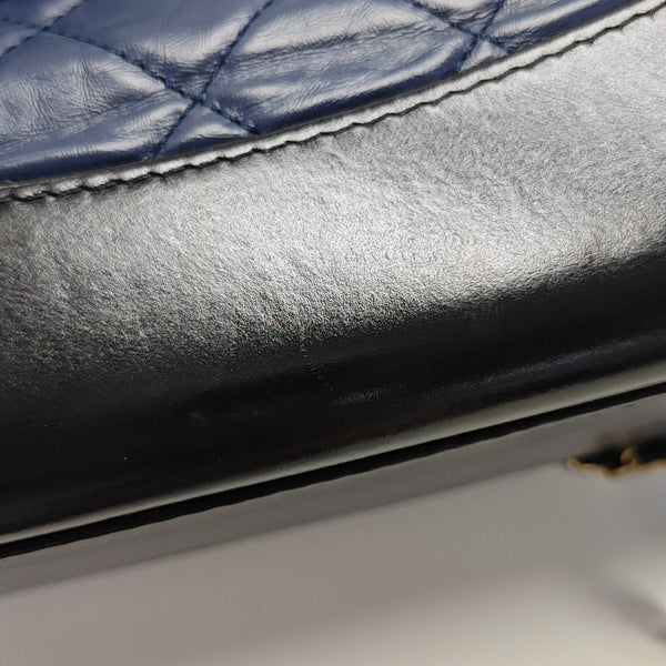 GABRIELLE Small Quilted Calfskin Blue