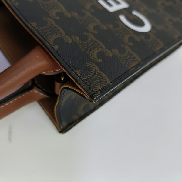 CABAS CELINE Mini Coated Canvas Brown