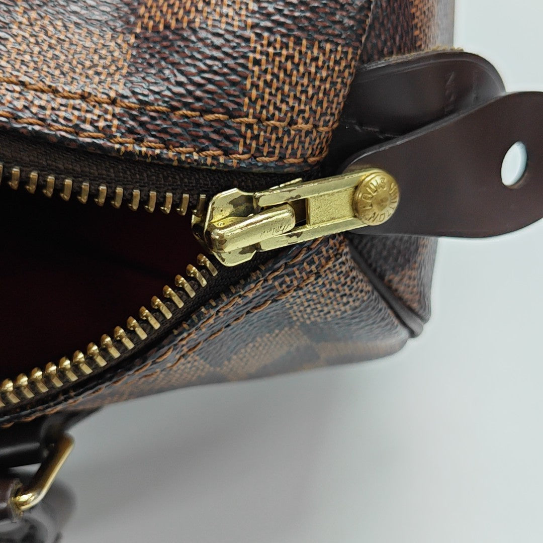 SPEEDY 25 Damier Ebene Coated Canvas Brown