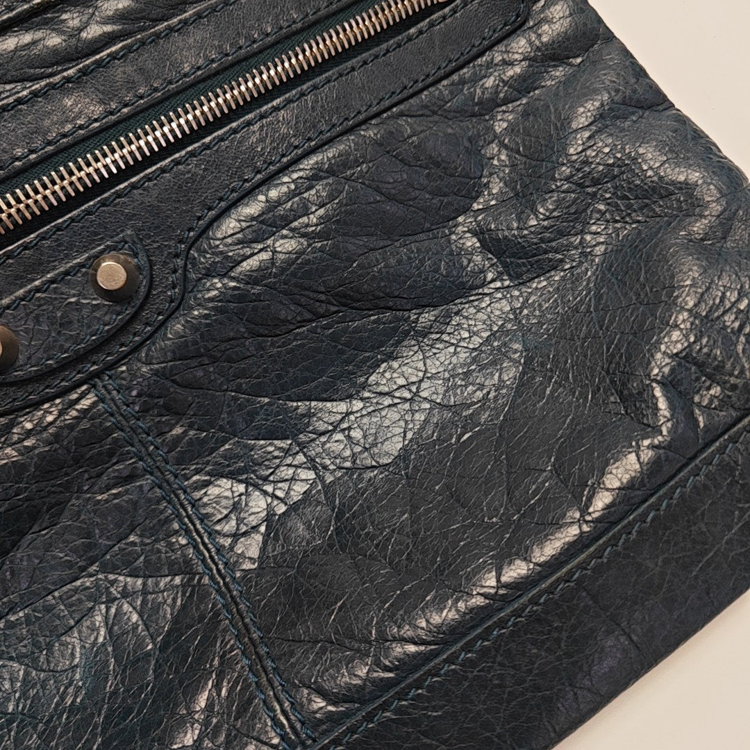 Calfskin Clutch Blue
