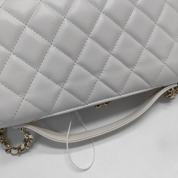 Quilted Calfskin White