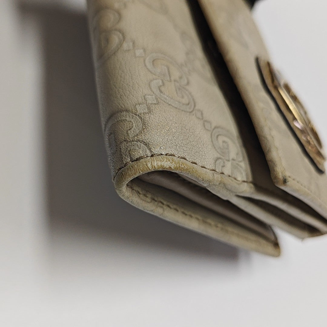 Lovely Monogram Calfskin Beige Wallet