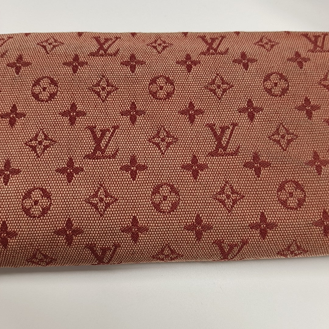 PORTE MONNAIE Monogram Canvas Red Wallet