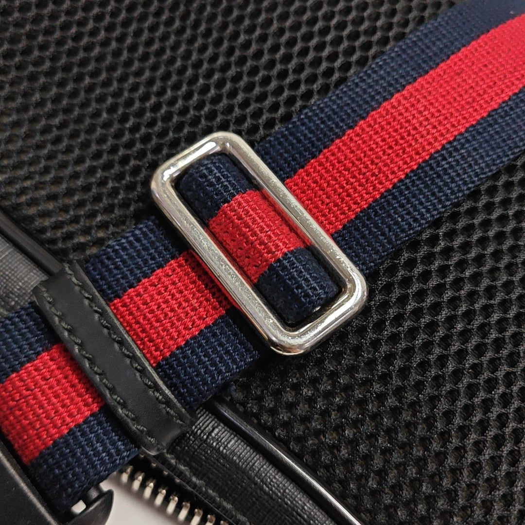 GG Supreme Monogram Coated Canvas Black