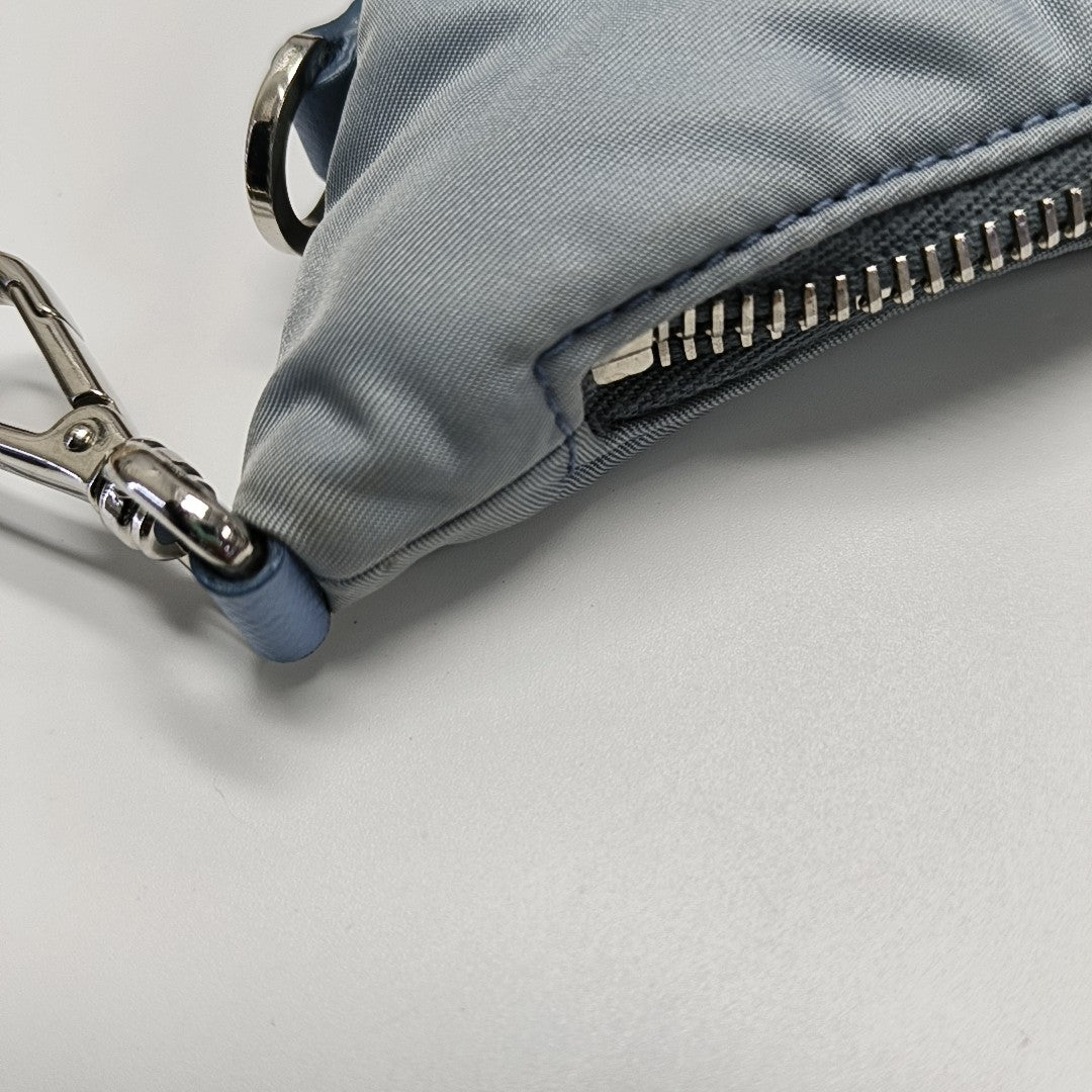 Nylon Shoulder Bag Blue