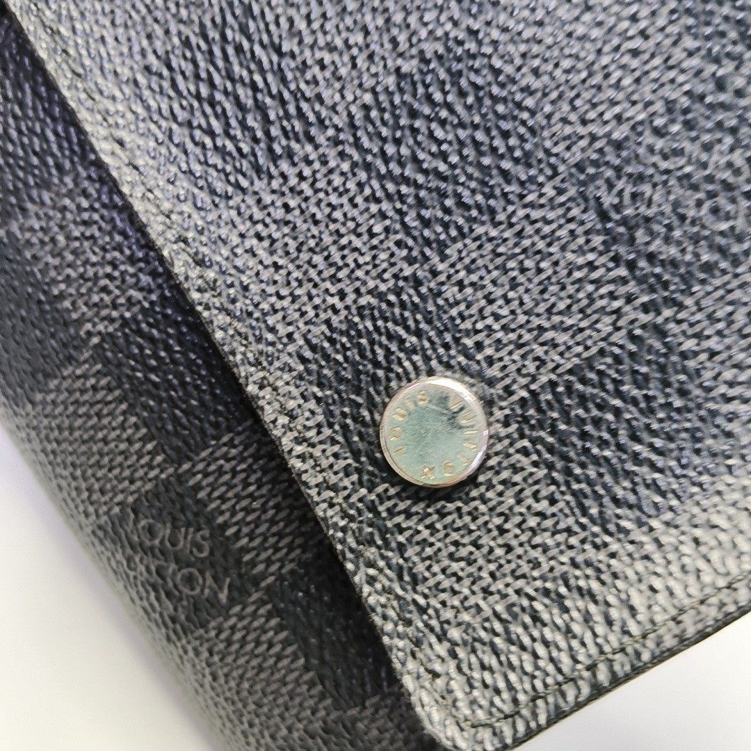 MODULABLE Damier Graphite Coated Canvas Black Wallet