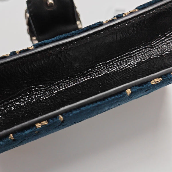 Dionysus Super Mini Monogram Velvet Green