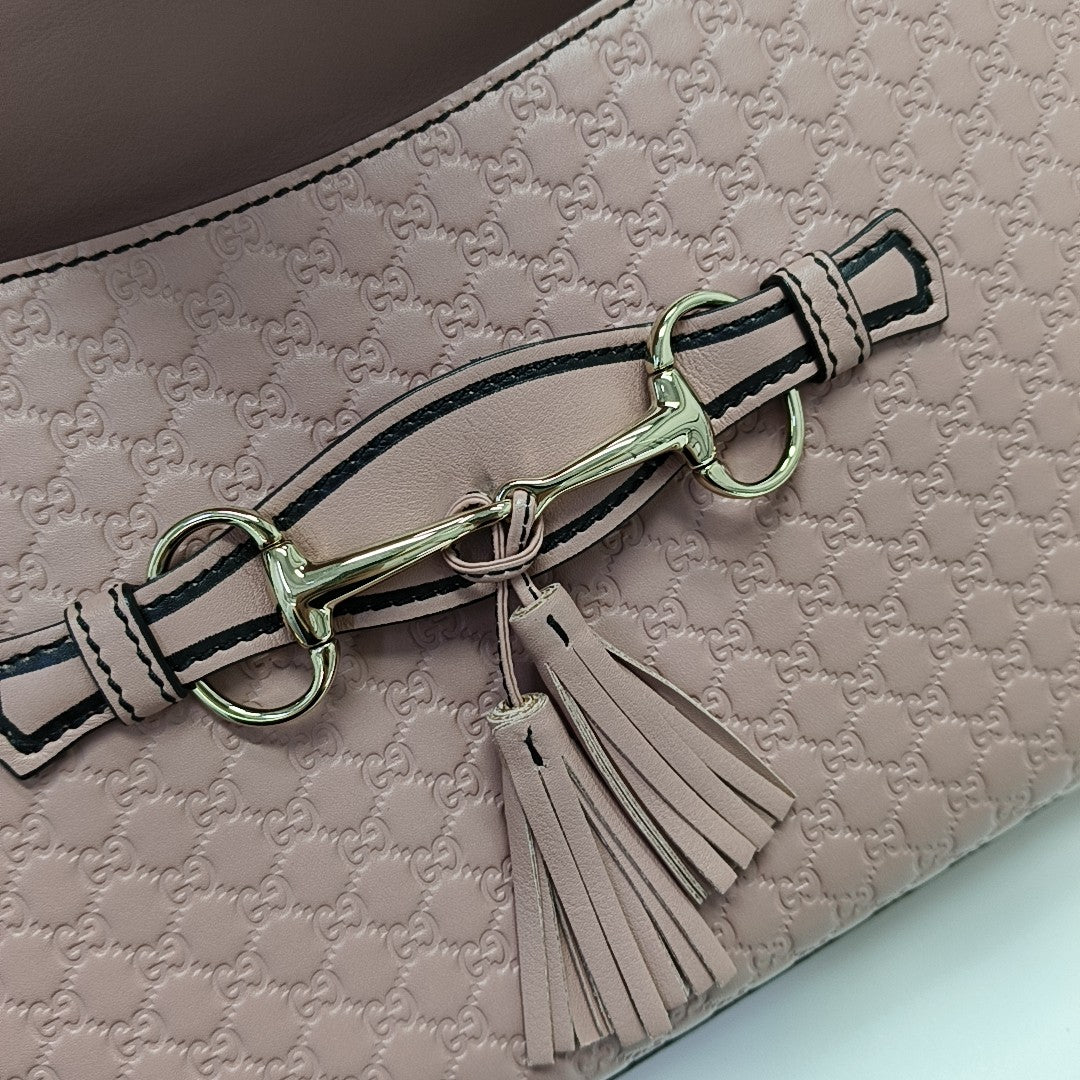 Emily Chain Monogram Calfskin Pink