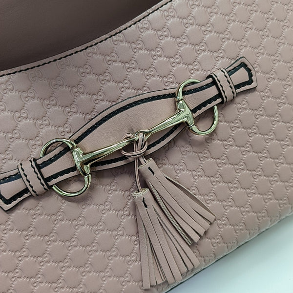 Emily Chain Monogram Calfskin Pink
