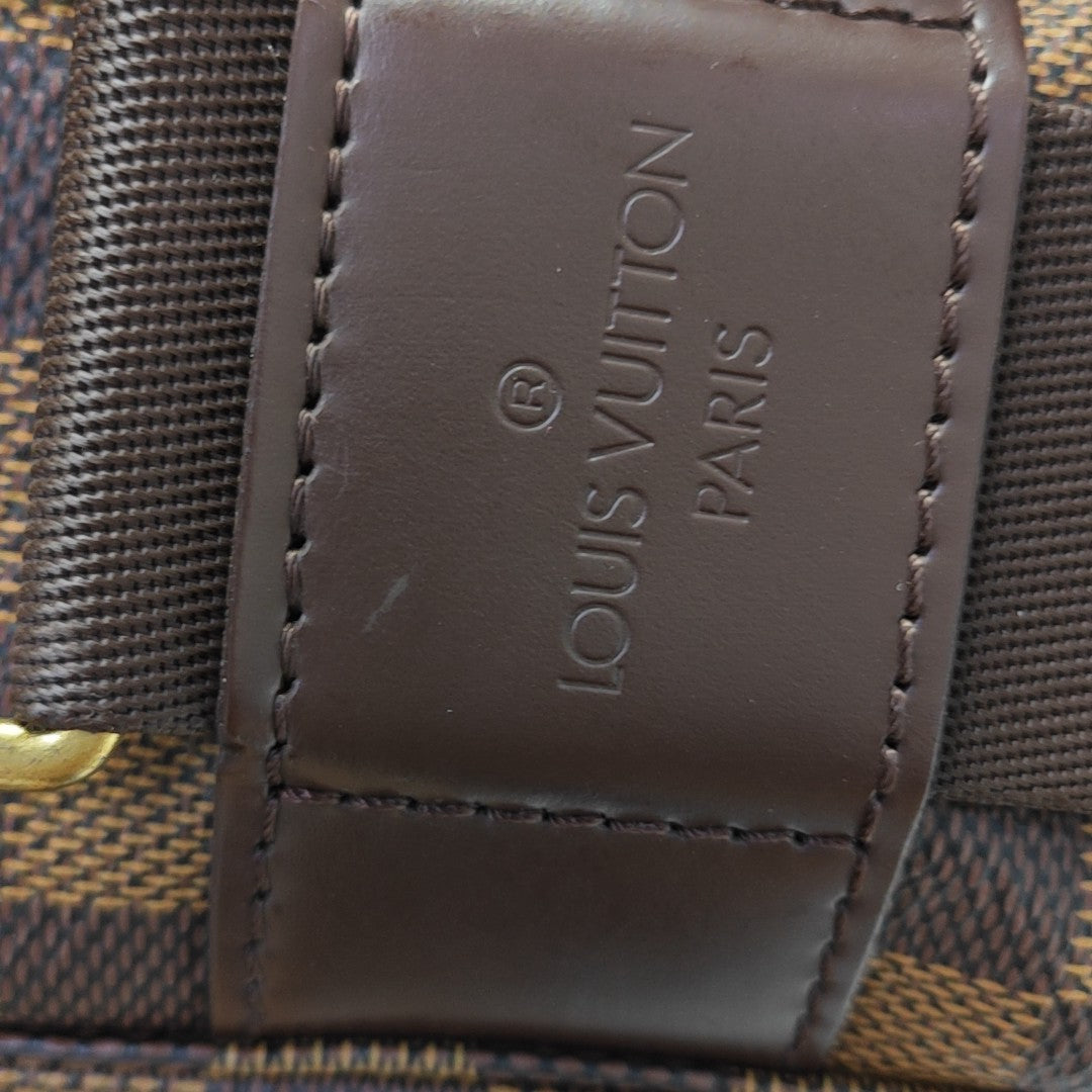 BROADWAY Damier Ebene Coated Canvas Brown