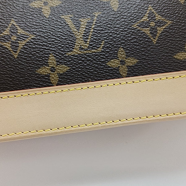 ALMA BB Monogram Coated Canvas Brown