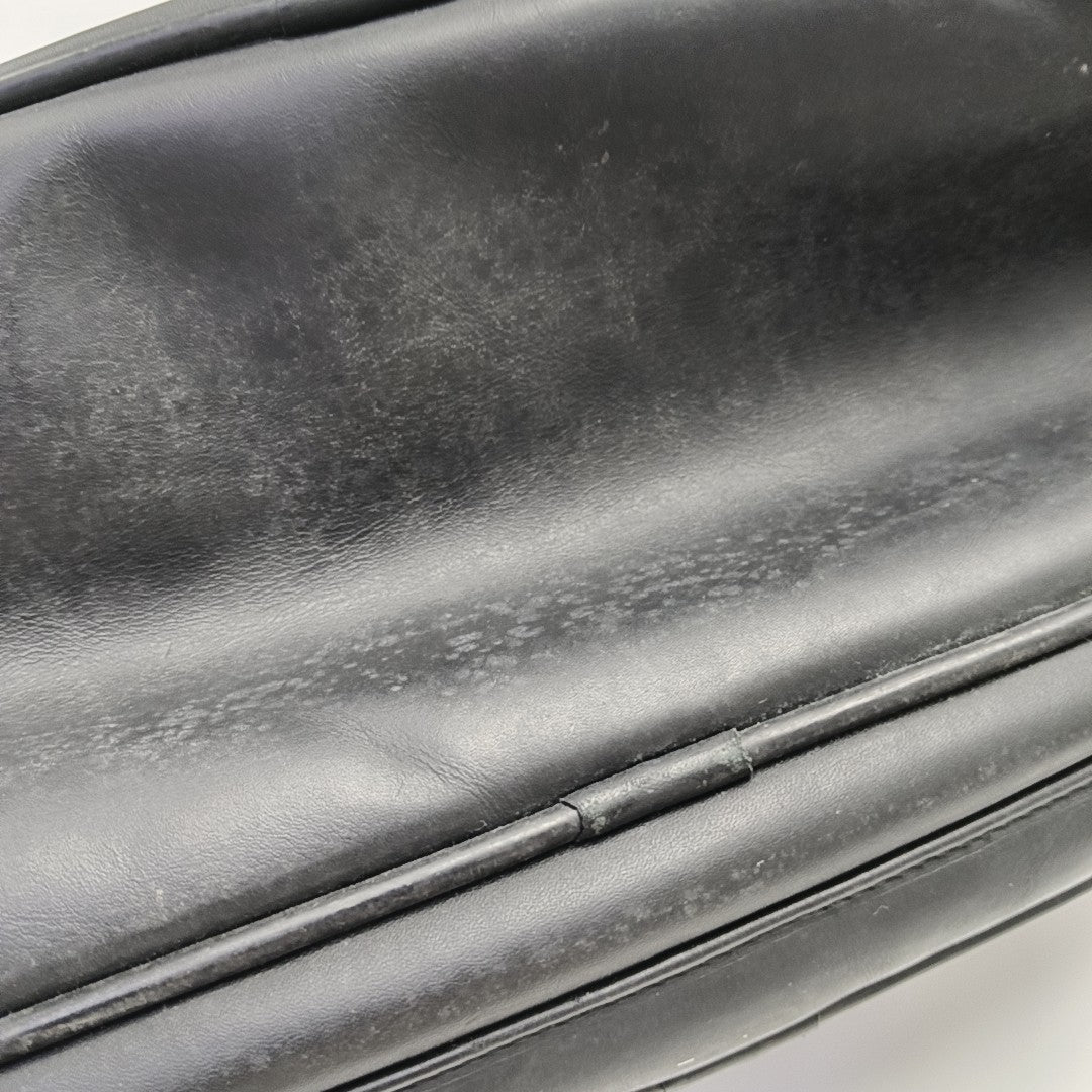 Calfskin Top Handle Bag Black
