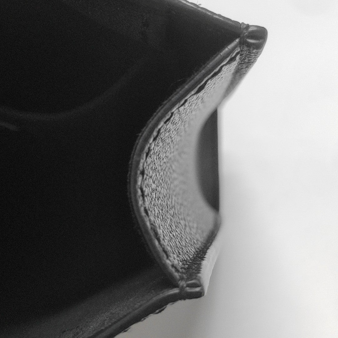 SAC PLAT Mini Calfskin Black
