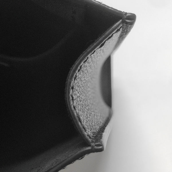 SAC PLAT Mini Calfskin Black