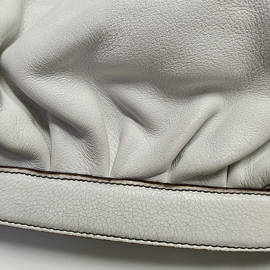 Calfskin Shoulder Bag White