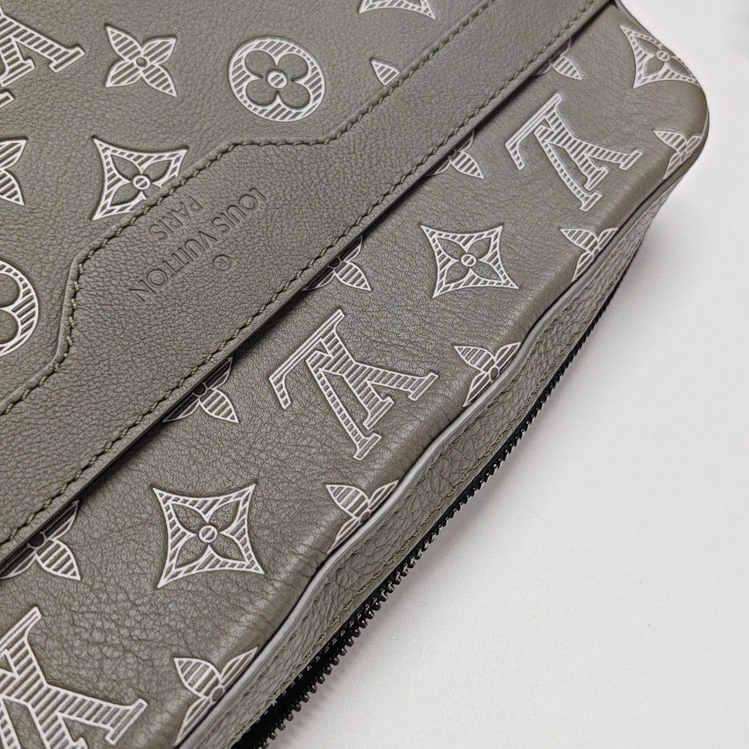 DUO Monogram Calfskin Green