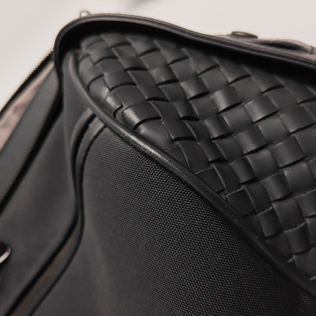 Fabric Top Handle Bag Black