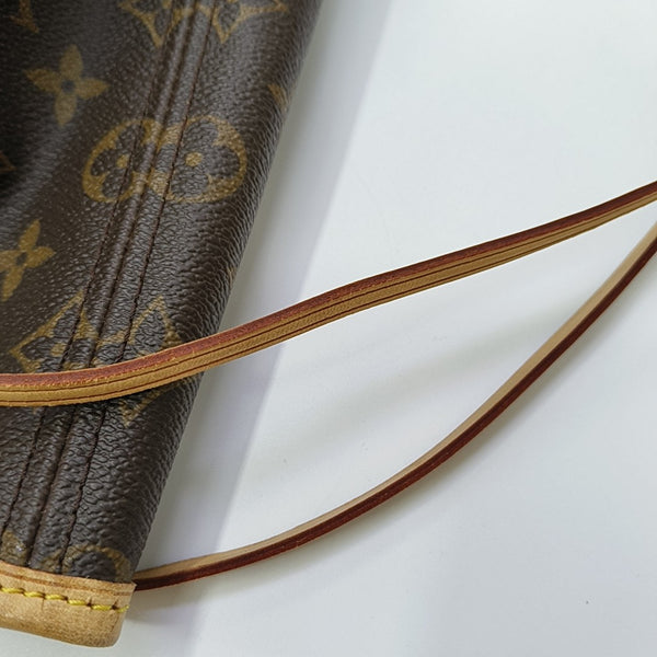 NEVERFULL GM Monogram Coated Canvas Brown