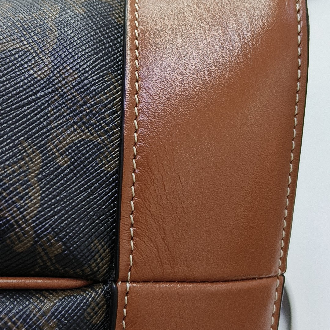 TRIOMPHE CANVAS Medium Coated Canvas Brown