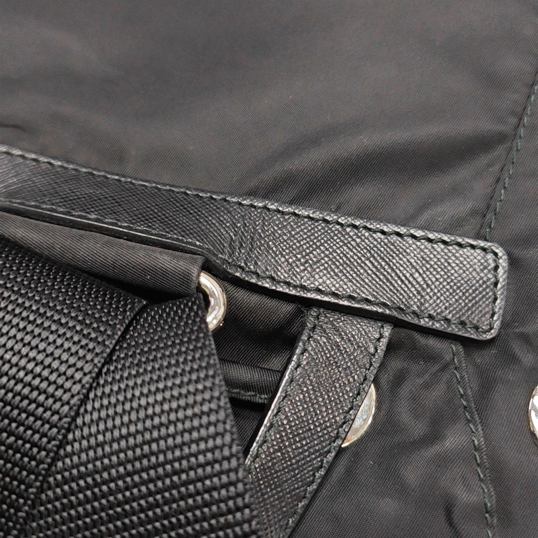 Nylon Backpack Black