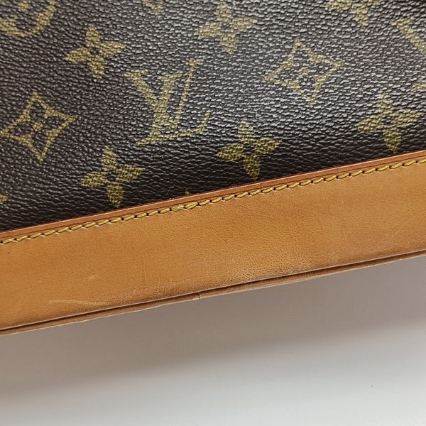 ALMA PM Monogram Coated Canvas Brown