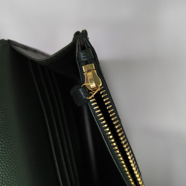 MONOGRAM WOC Chevron Calfskin Green
