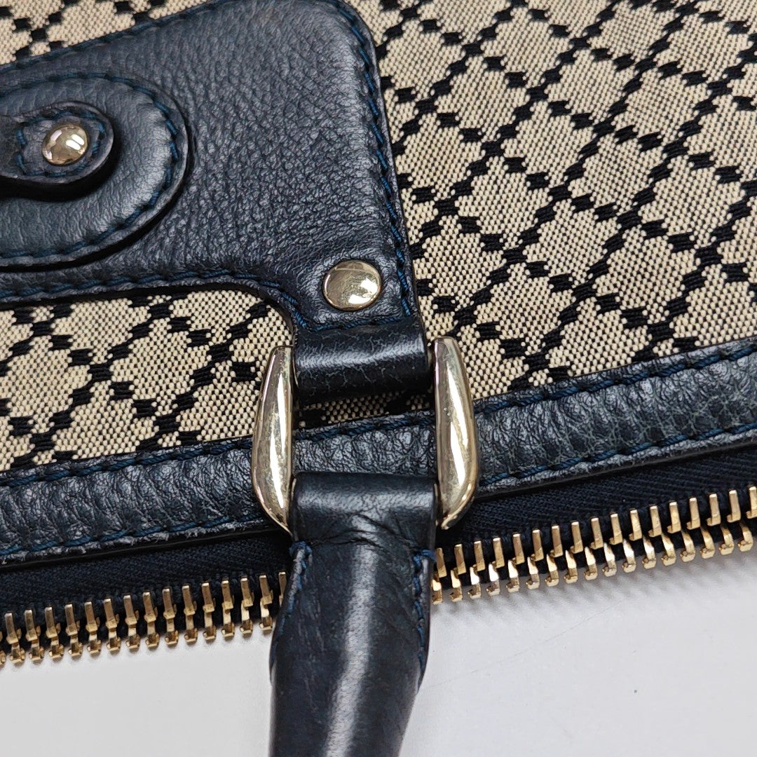 Canvas Top Handle Bag Brown