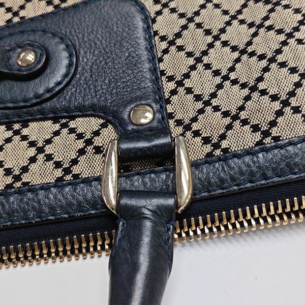 Canvas Top Handle Bag Brown