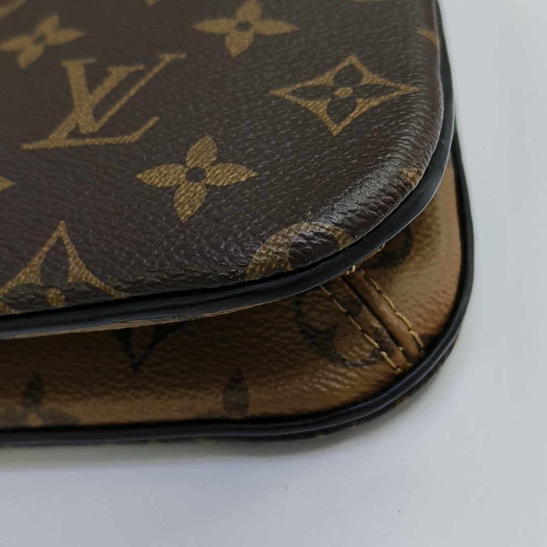 TWINNY Monogram Coated Canvas Brown