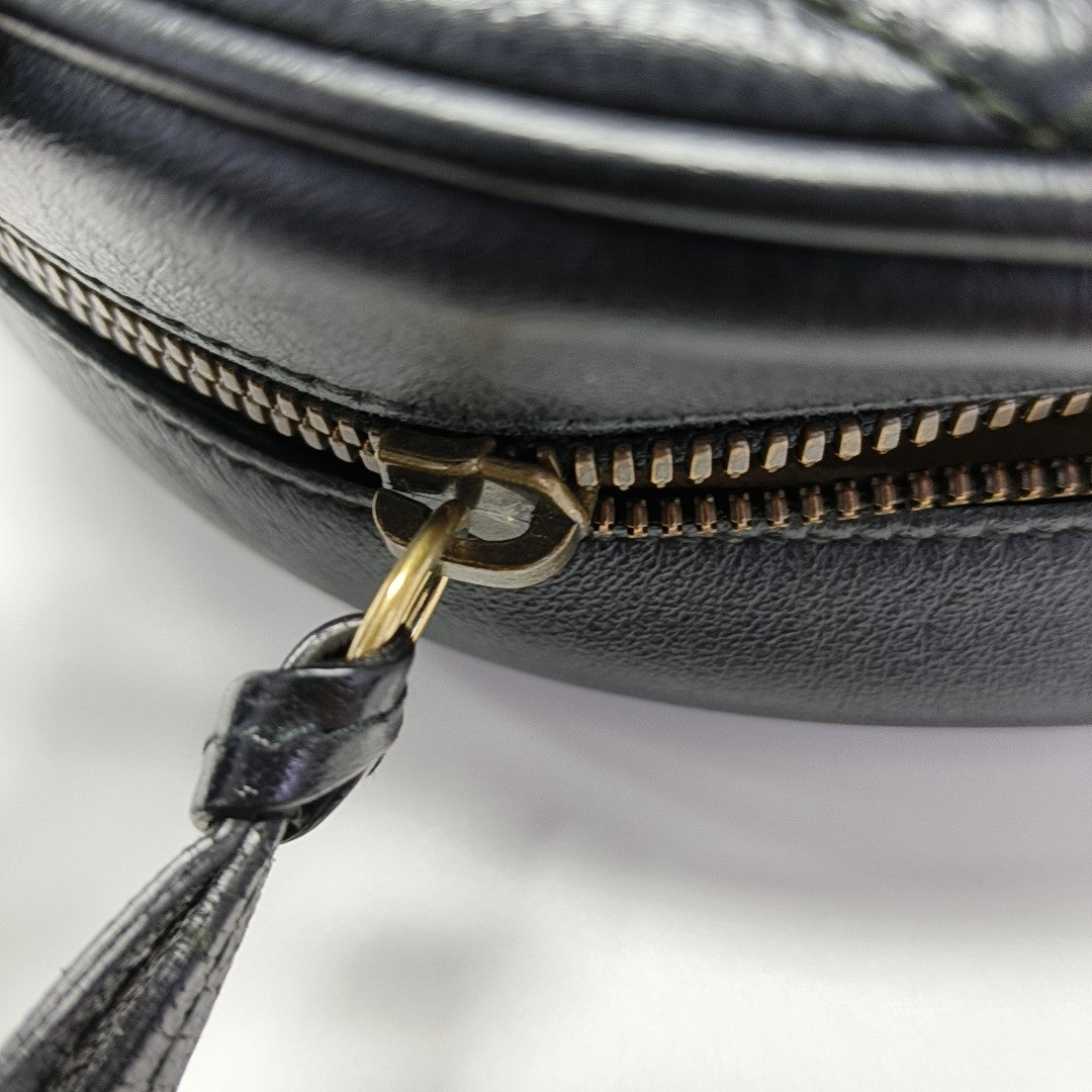 GG Marmont Mini Quilted Calfskin Black