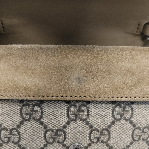 Dionysus Super Mini Monogram Coated Canvas Beige