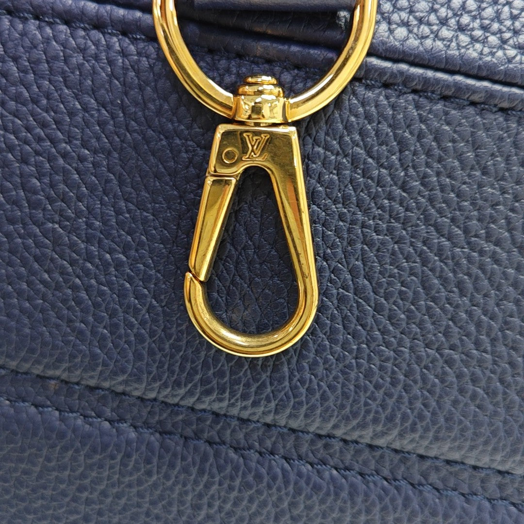 DOUBLE V Monogram Calfskin Blue