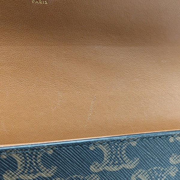 TRIOMPHE Small Coated Canvas Brown