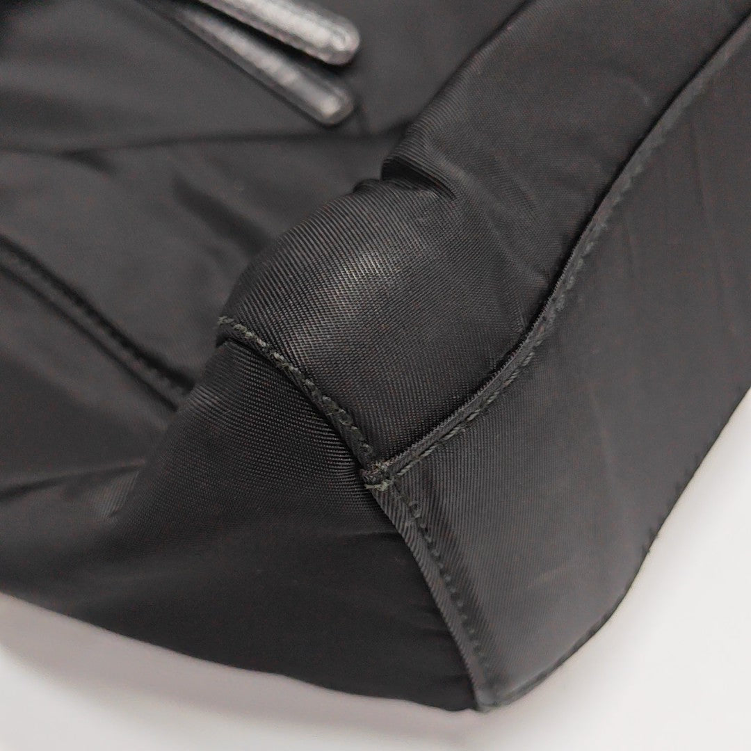 Nylon Shoulder Bag Black