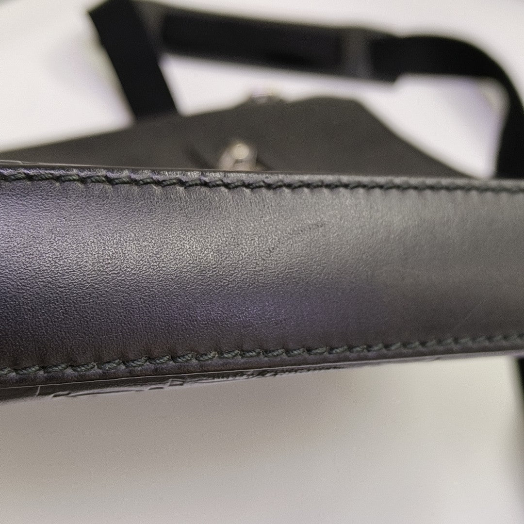 Signature Monogram Calfskin Black