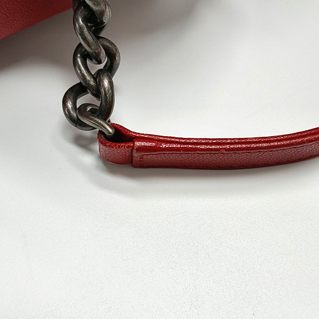 Quilted Lambskin Red