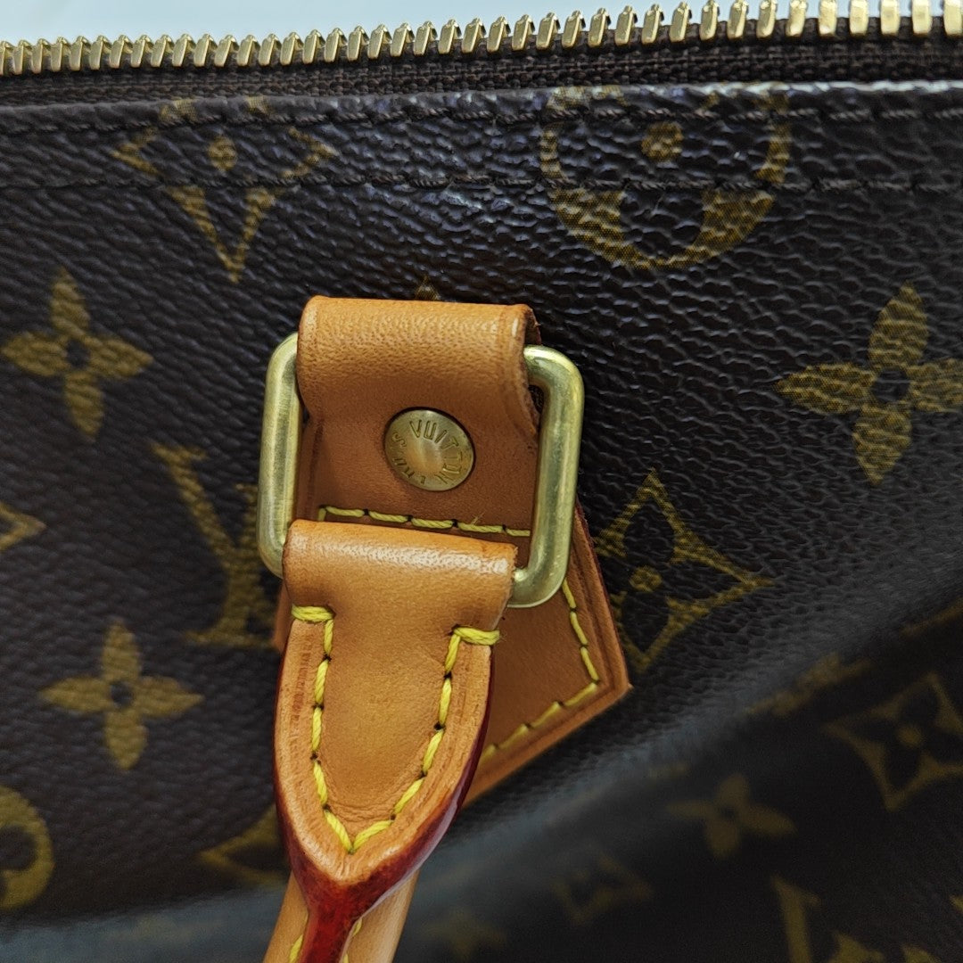 SPEEDY 35 Monogram Coated Canvas Brown