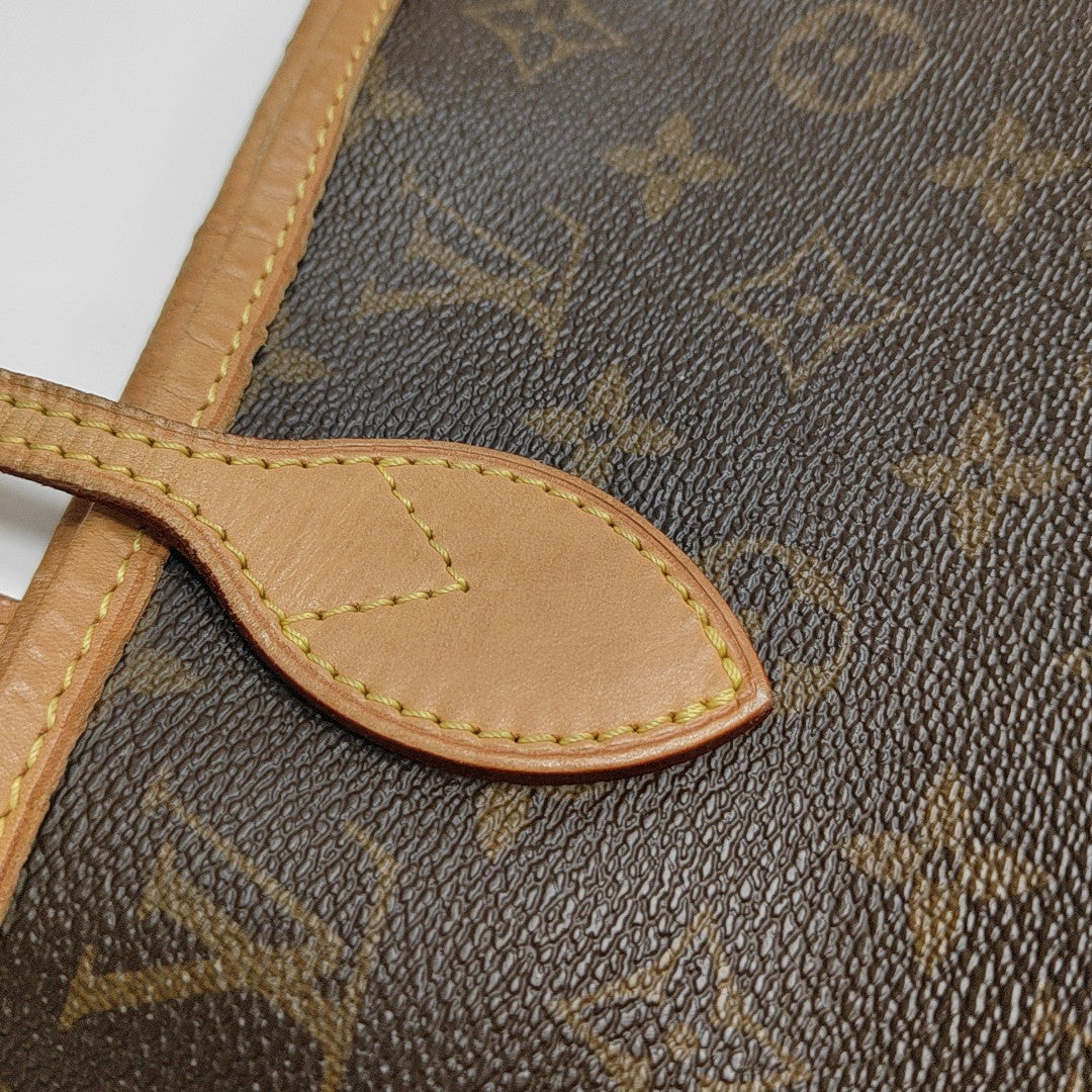 NEVERFULL MM Monogram Coated Canvas Brown