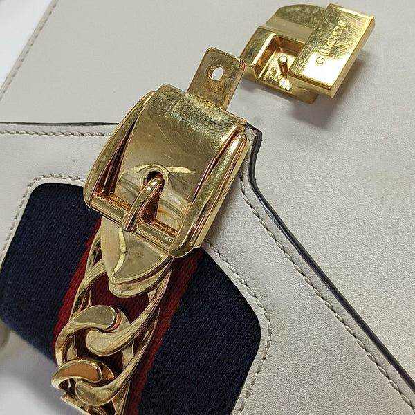Sylvie Mini Calfskin White