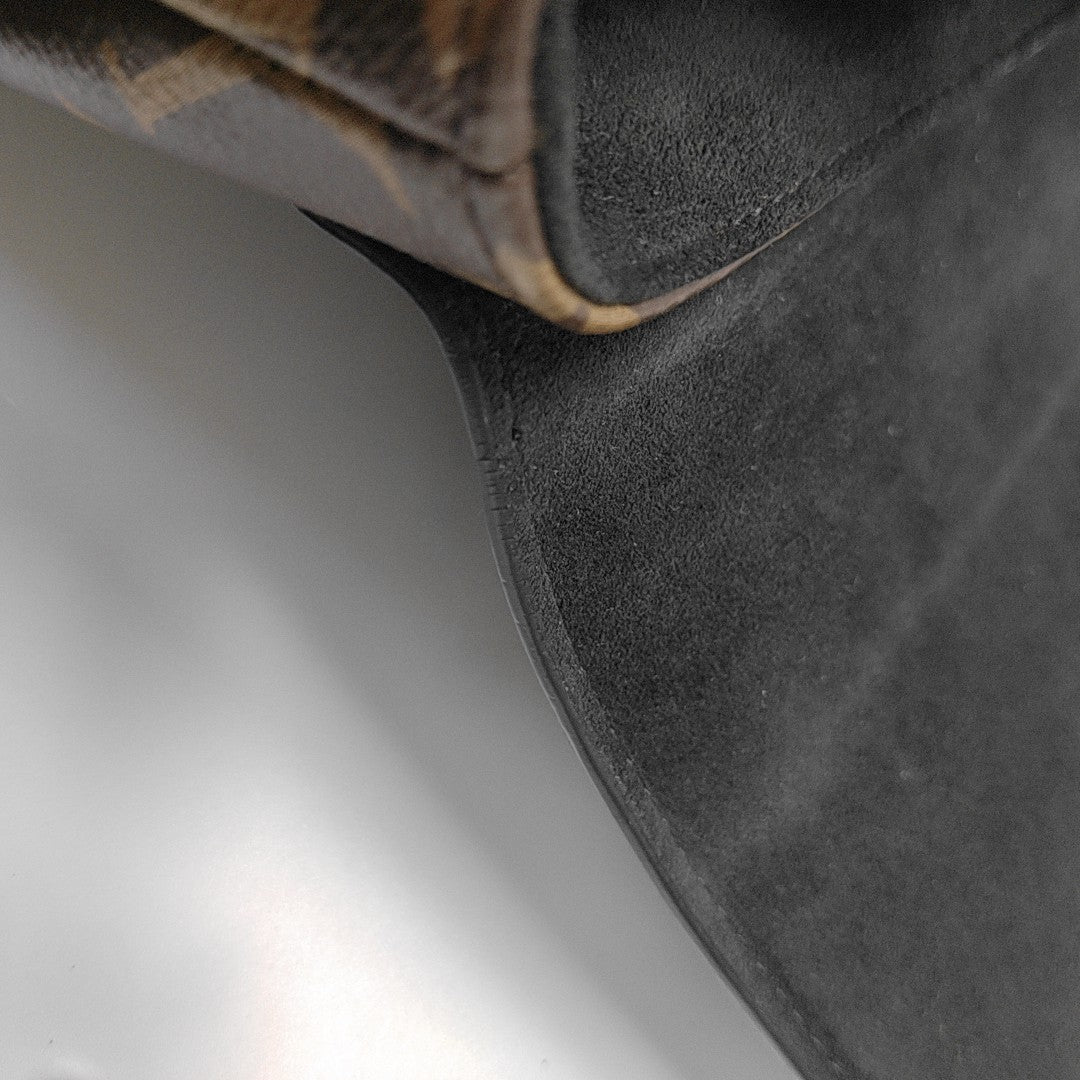 LOCKY BB Monogram Coated Canvas Brown
